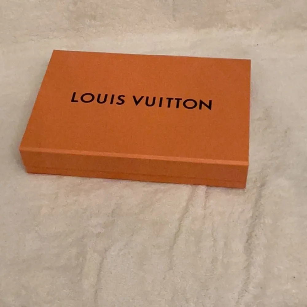 12x8x2,25 Louis Vuitton magnetic closer orange color  new